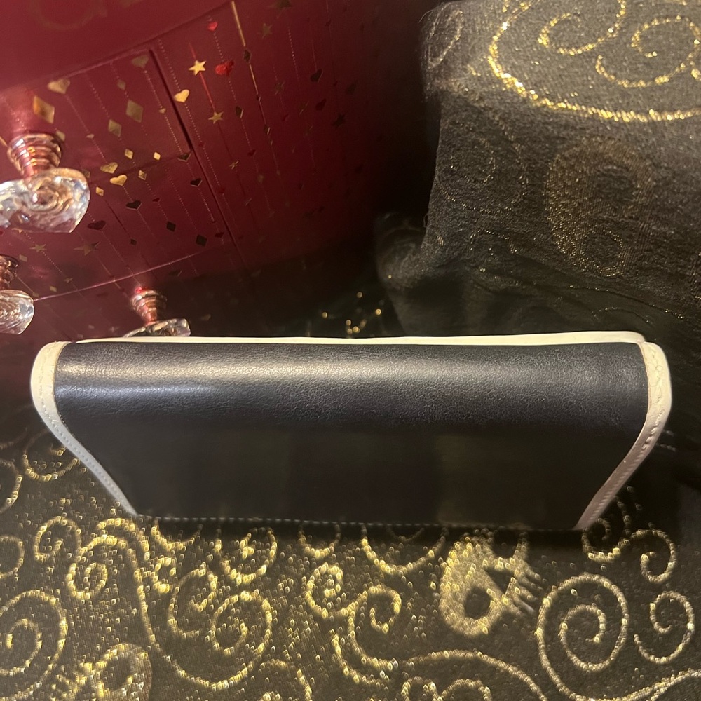 Coach Navy Blue and Cream Leather Wallet & Coin Purse 2 pc Duo - Picture 13 of 16